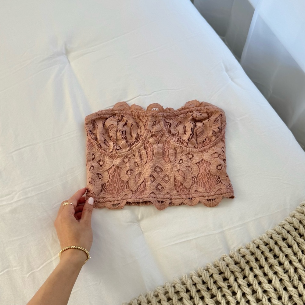 Free People Lace Tube Top
